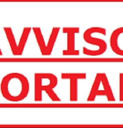 Avviso importante